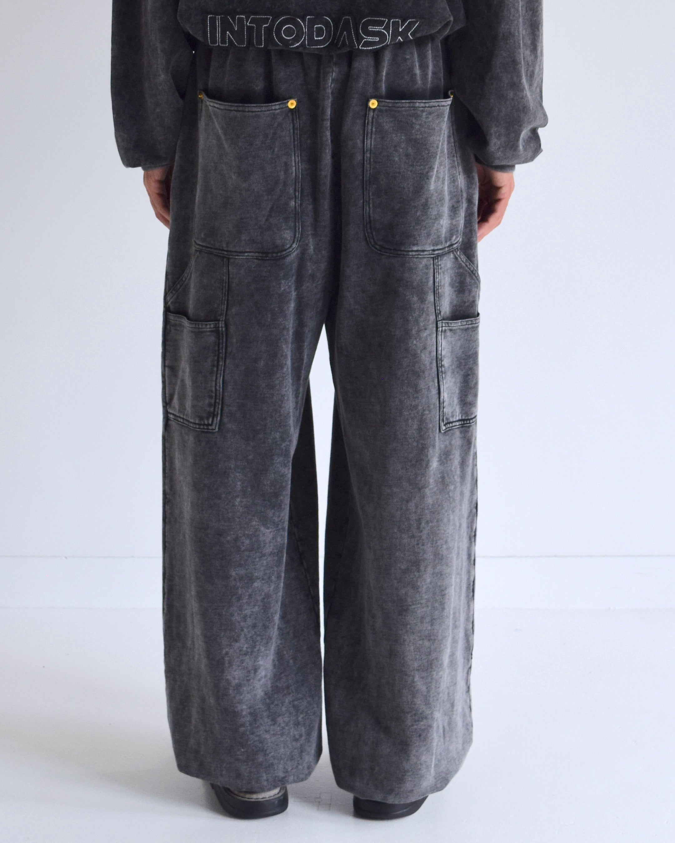 INTODUSK / EASY DOUBLE KNEE - WASHED BLACK