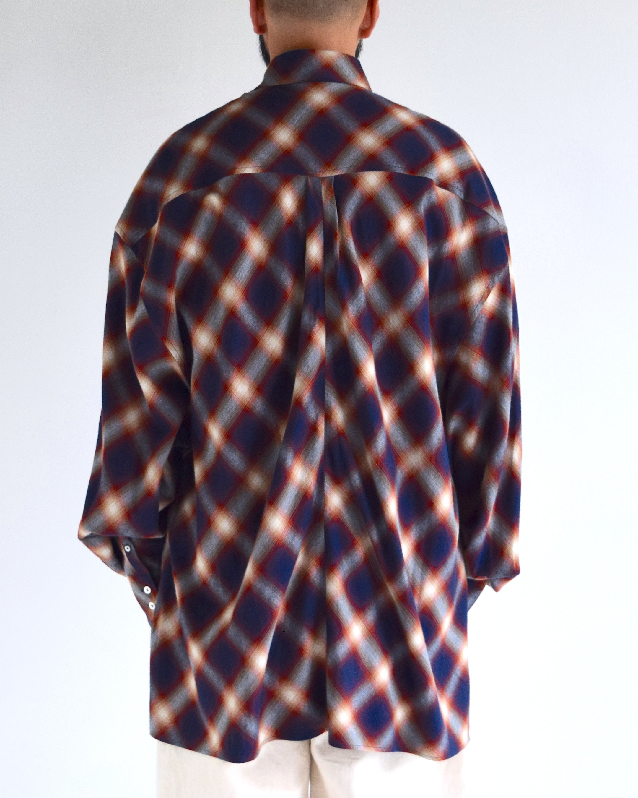 LES SIX / Bias Mega Flannel - BLUE
