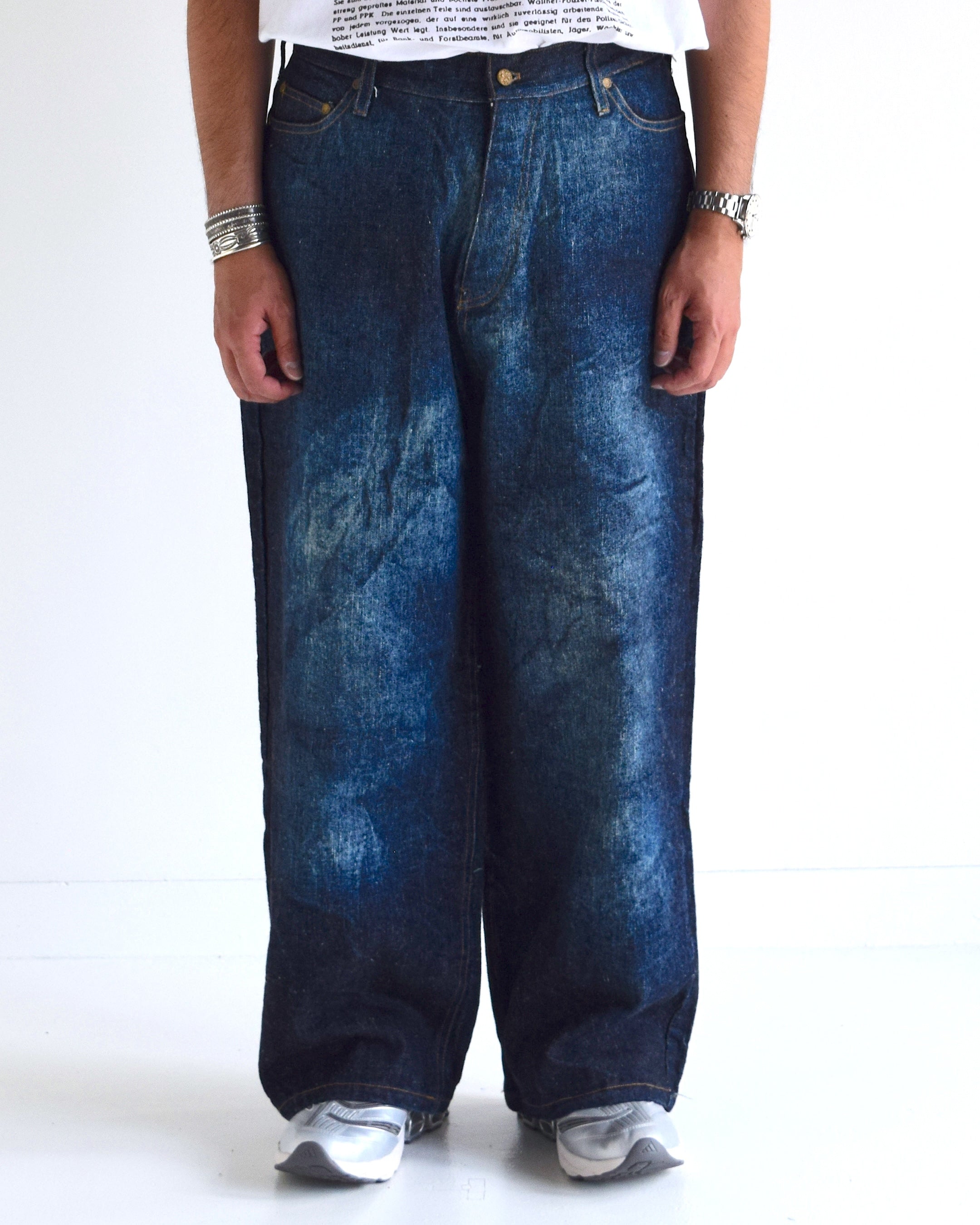 LES SIX / Patriots Denim Pants - INDIGO