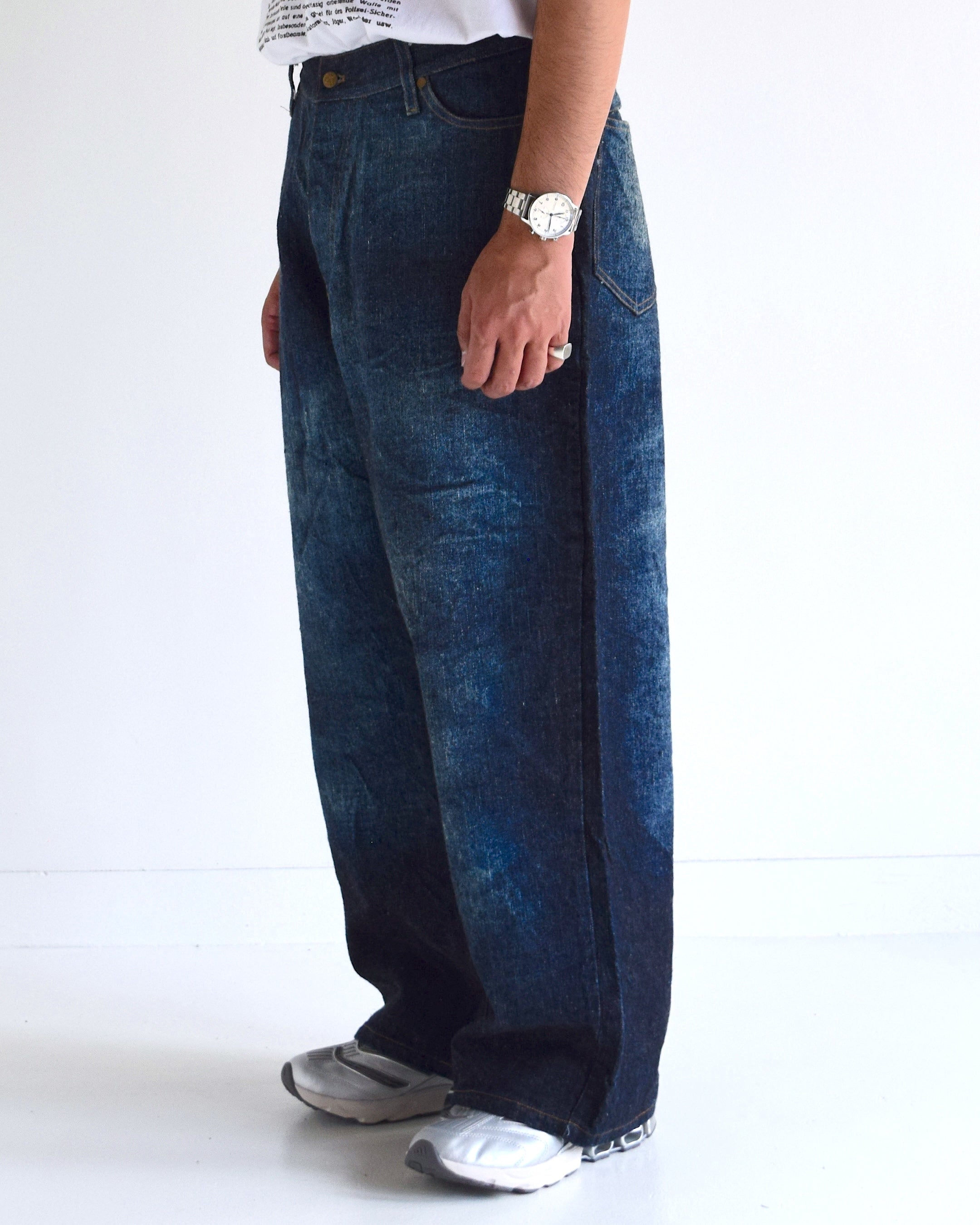 LES SIX / Patriots Denim Pants - INDIGO