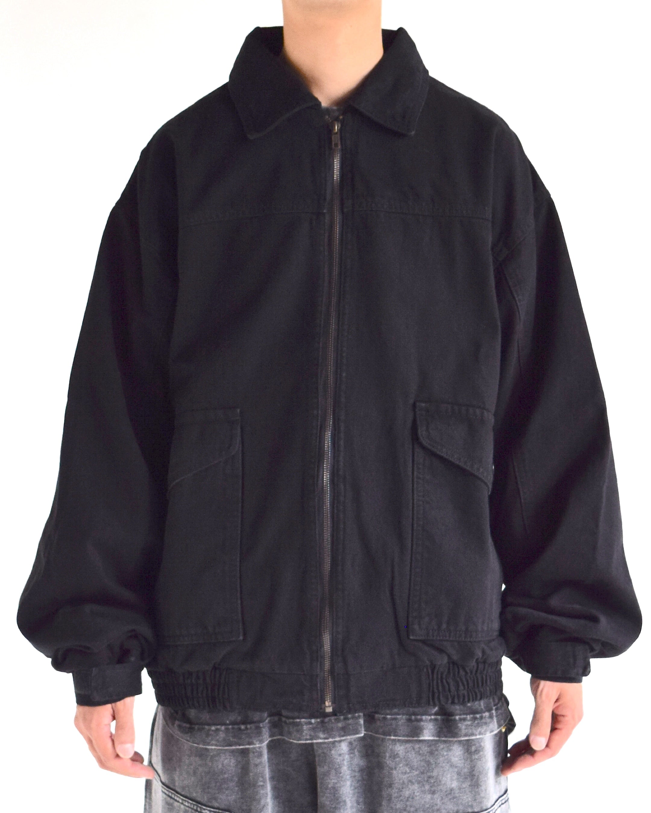 INTODUSK / DENIM BUSINESS JACKET  - BLACK