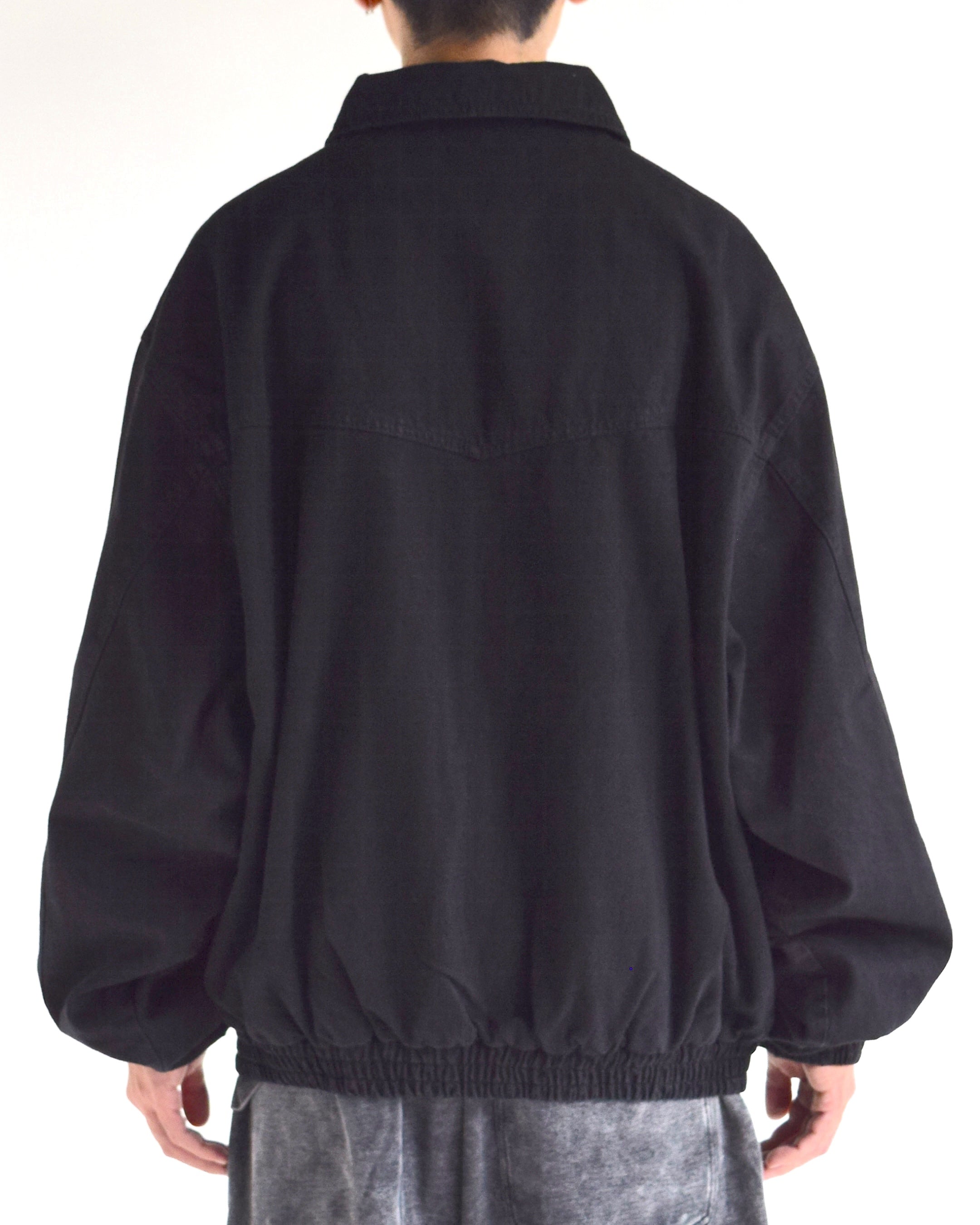 INTODUSK / DENIM BUSINESS JACKET  - BLACK