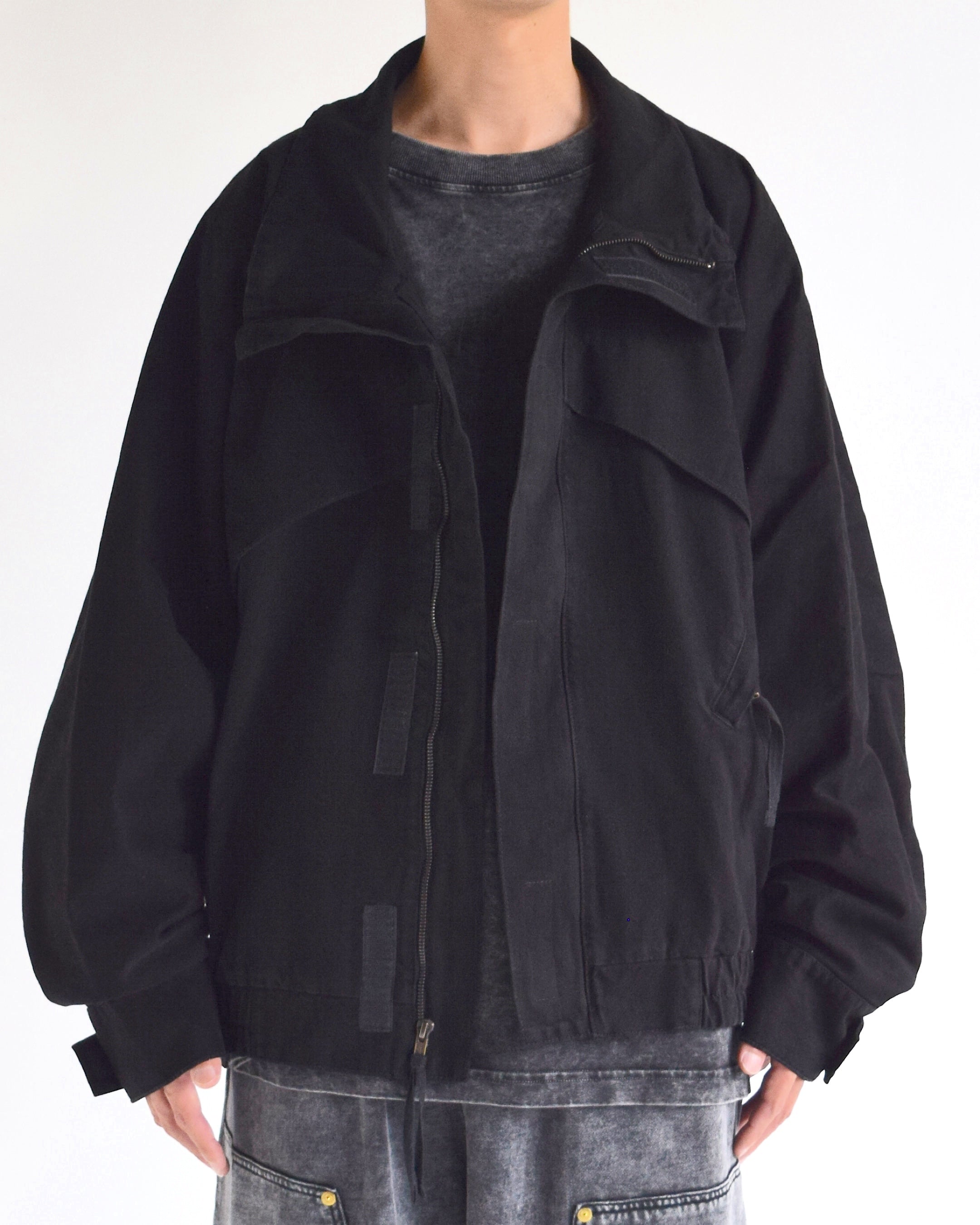 INTODUSK / SKI SLOPE DENIM JACKET  - BLACK