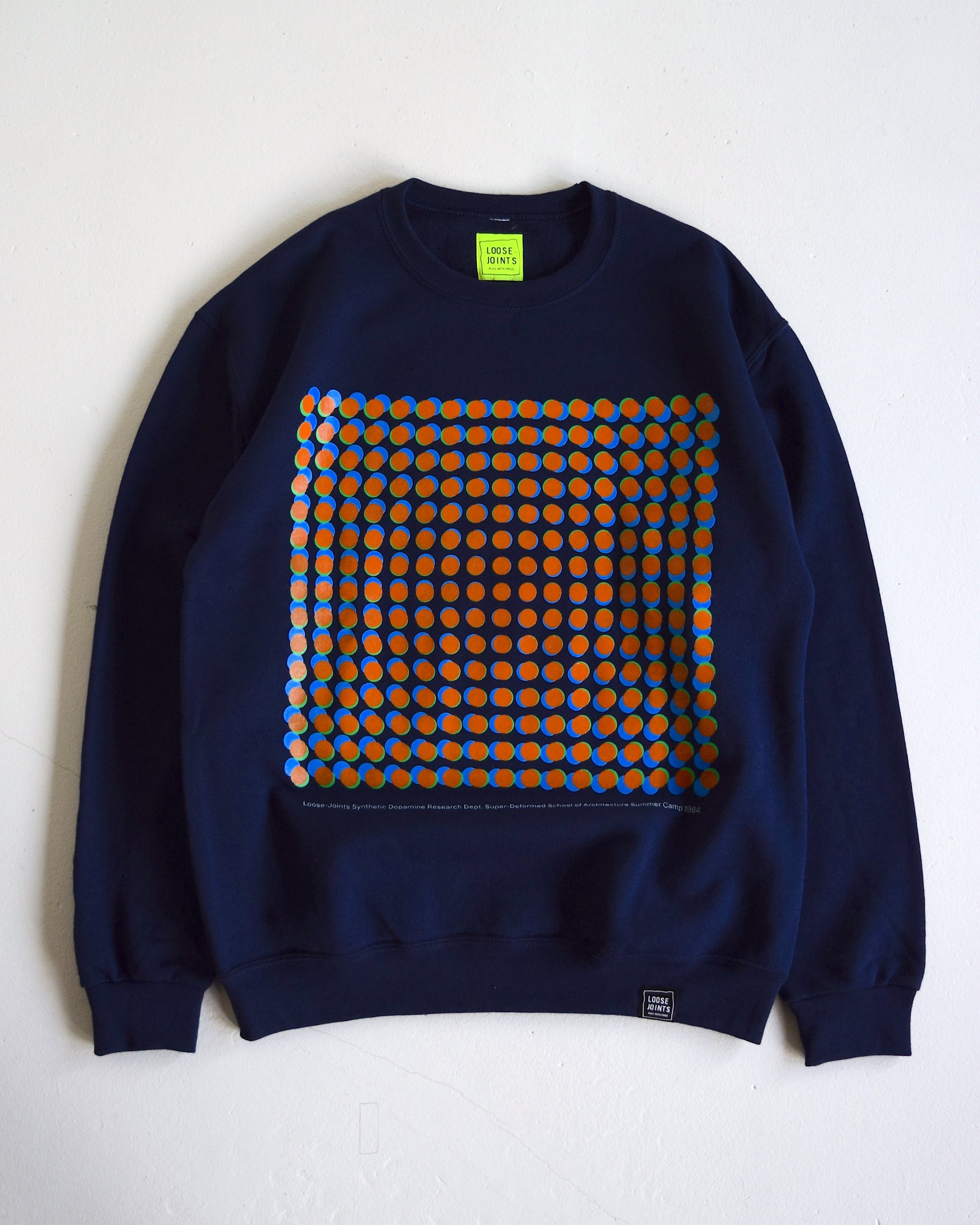 loosejoints / ED DAVIS - "SUPERDEFORMED" CREW NECK - NAVY
