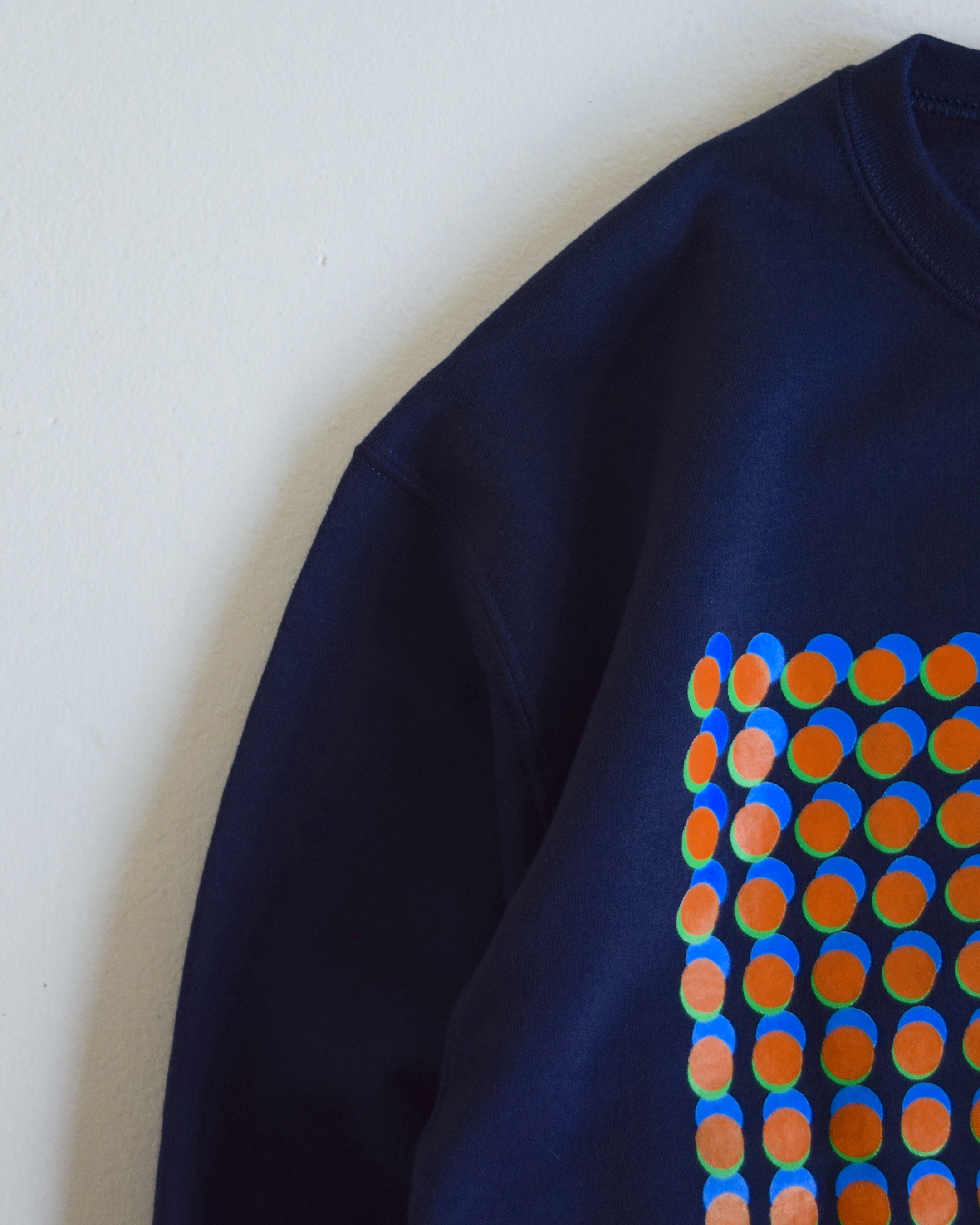 loosejoints / ED DAVIS - "SUPERDEFORMED" CREW NECK - NAVY