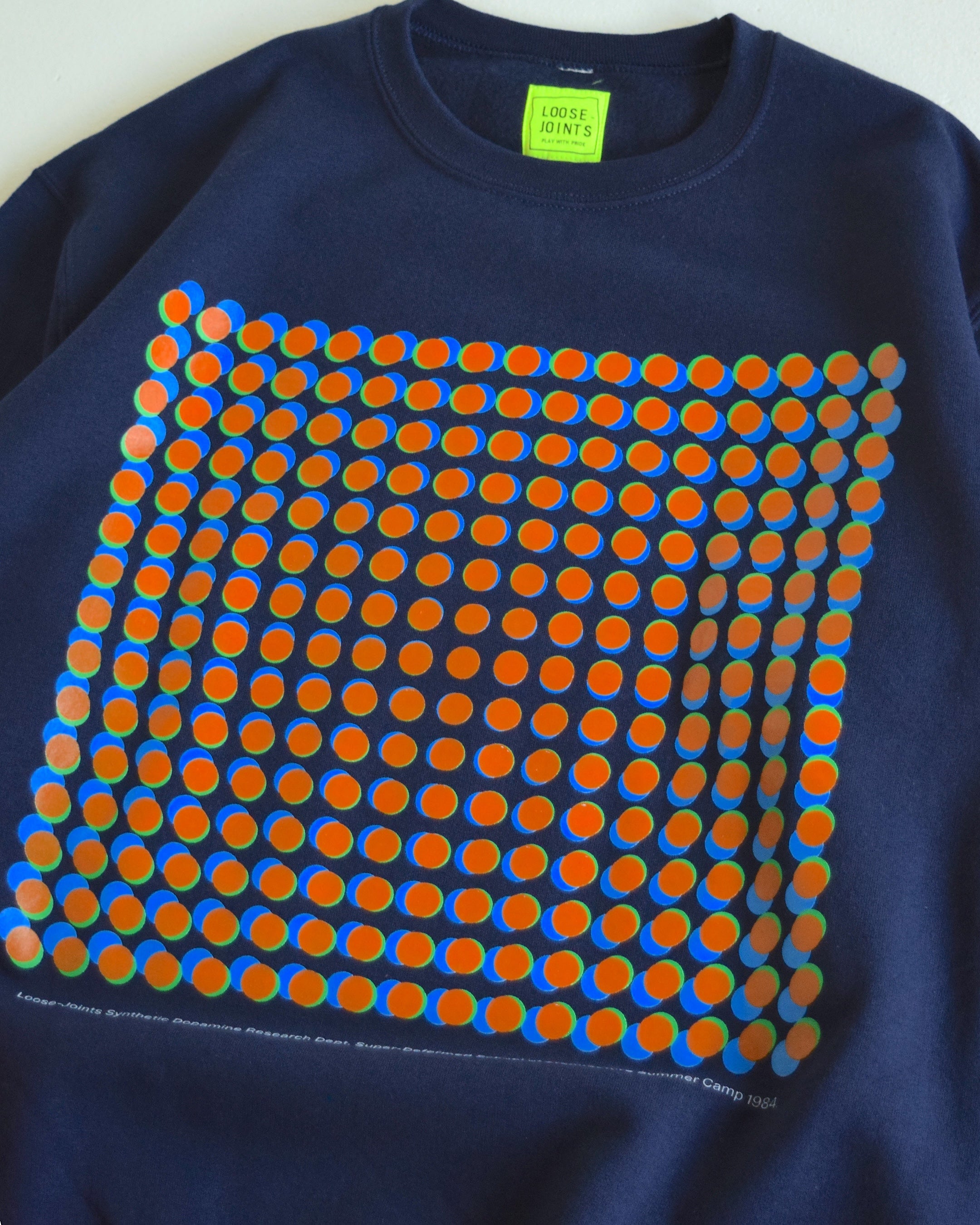 loosejoints / ED DAVIS - "SUPERDEFORMED" CREW NECK - NAVY
