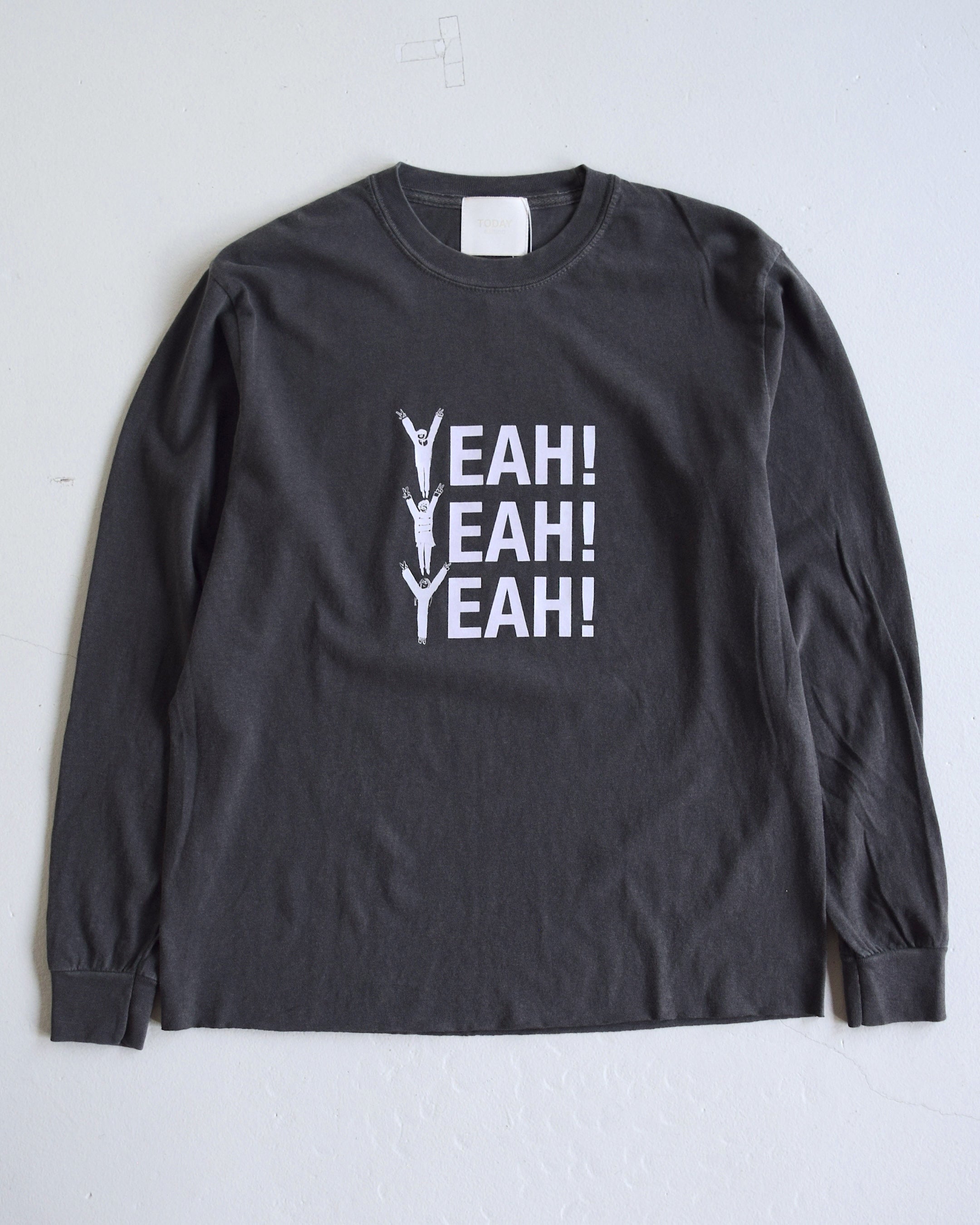 TODAY edition / YEAH LS Tee - CHARCOAL