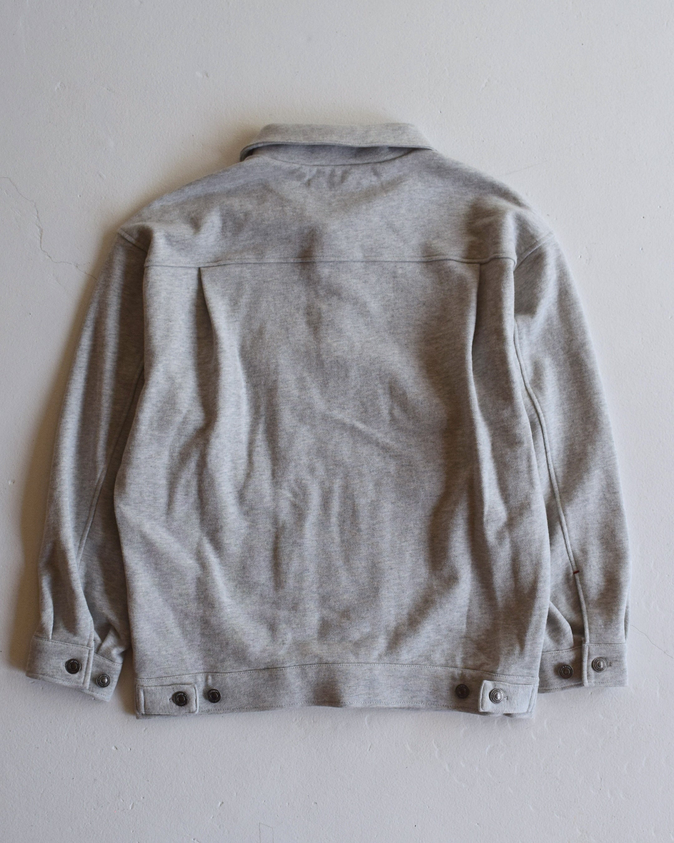 BONKNOW FREAKS / SWEAT TRUCKER JACKET - ASH GRAY
