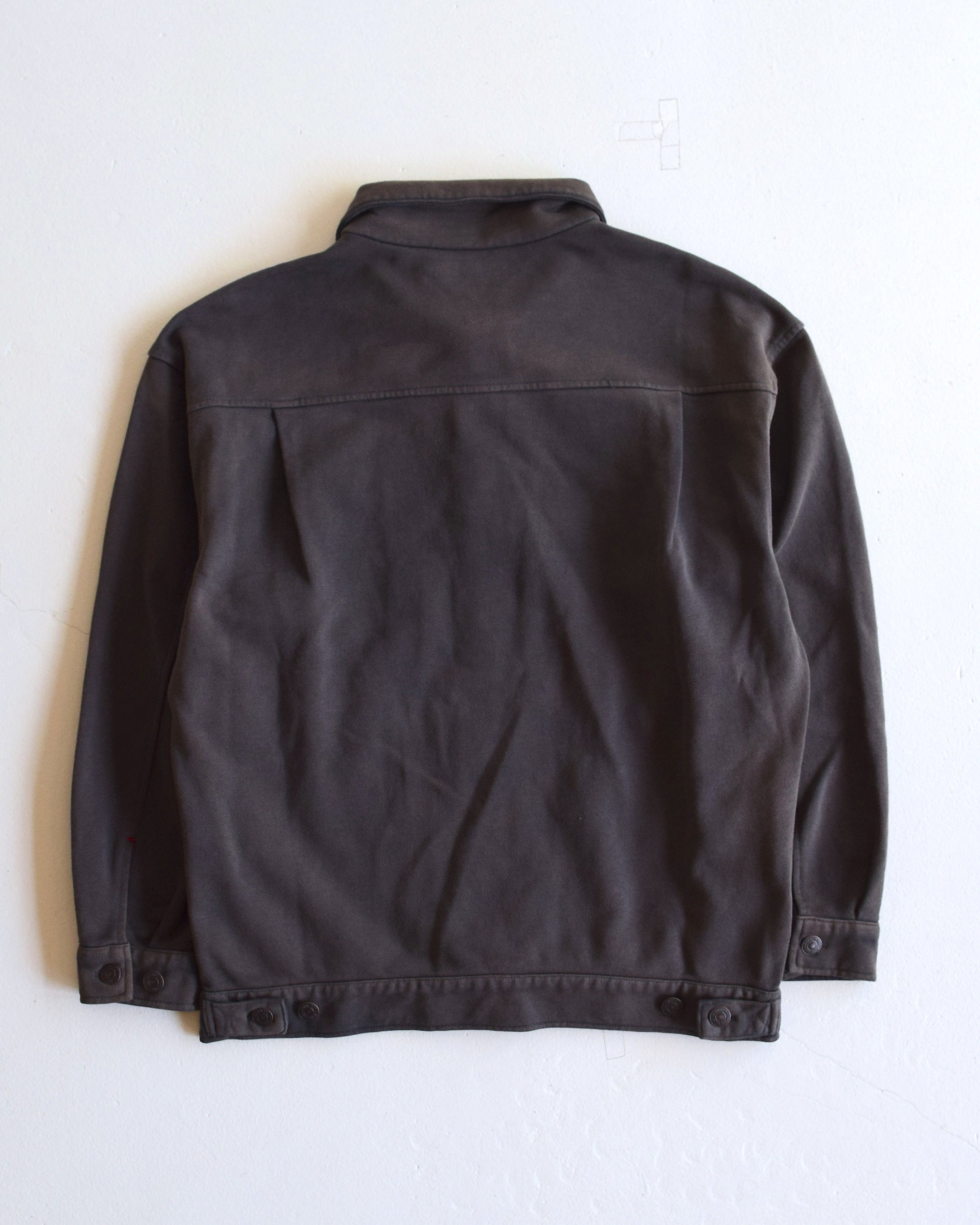 BONKNOW FREAKS / SWEAT TRUCKER JACKET - WASHED BLACK