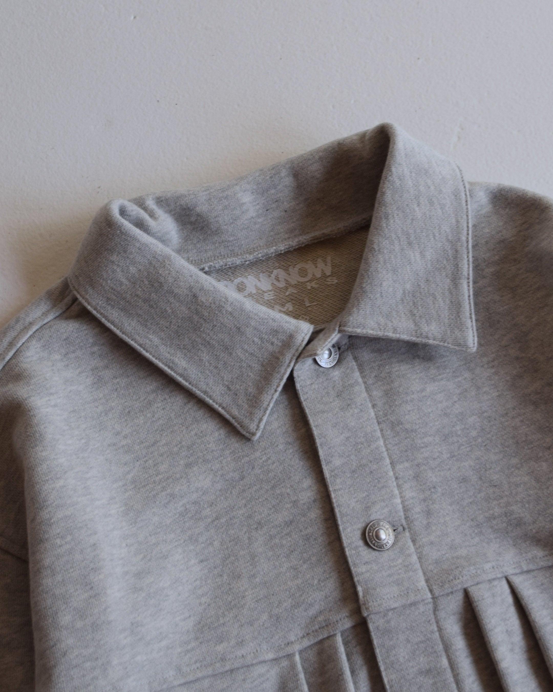 BONKNOW FREAKS / SWEAT TRUCKER JACKET - ASH GRAY