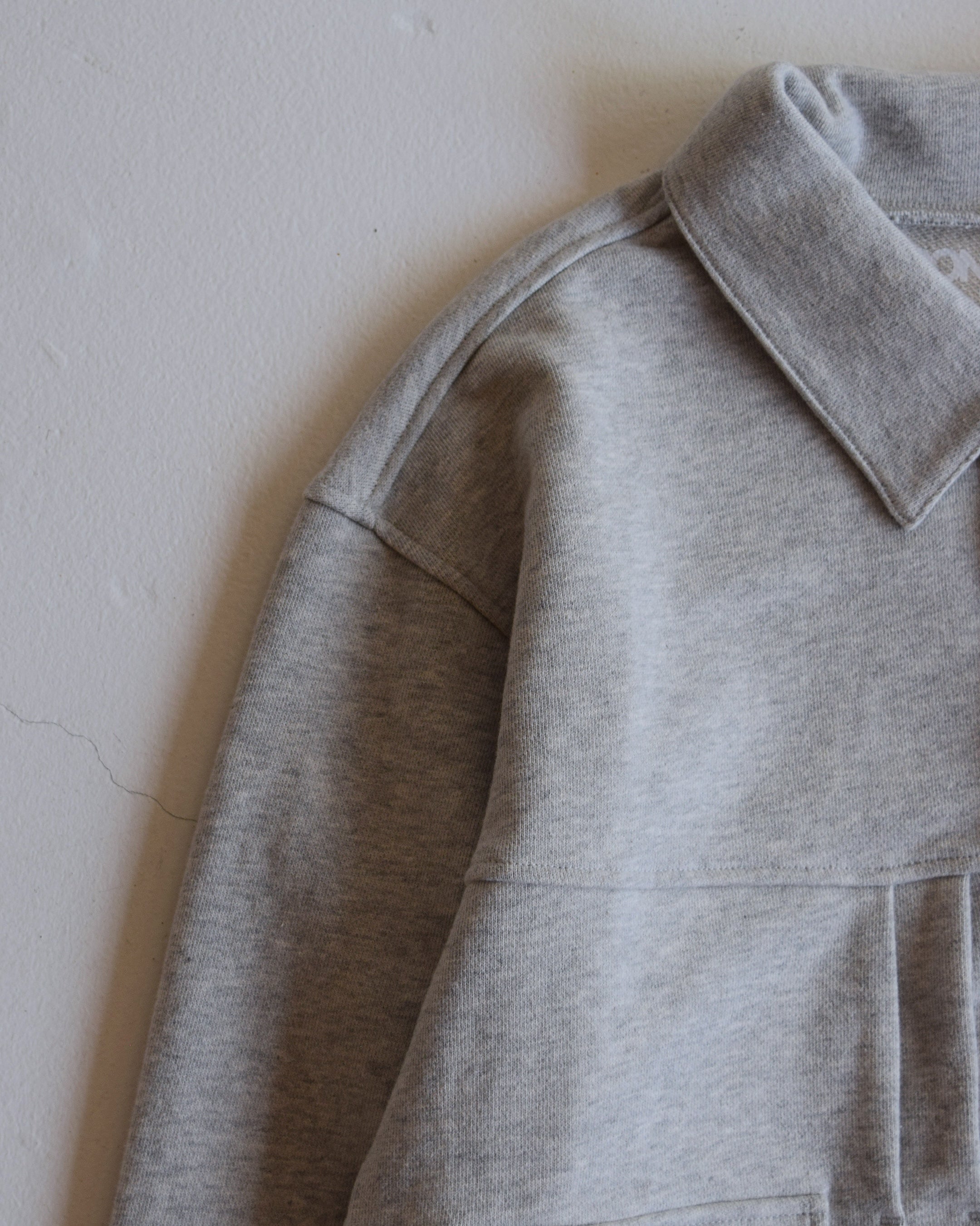 BONKNOW FREAKS / SWEAT TRUCKER JACKET - ASH GRAY