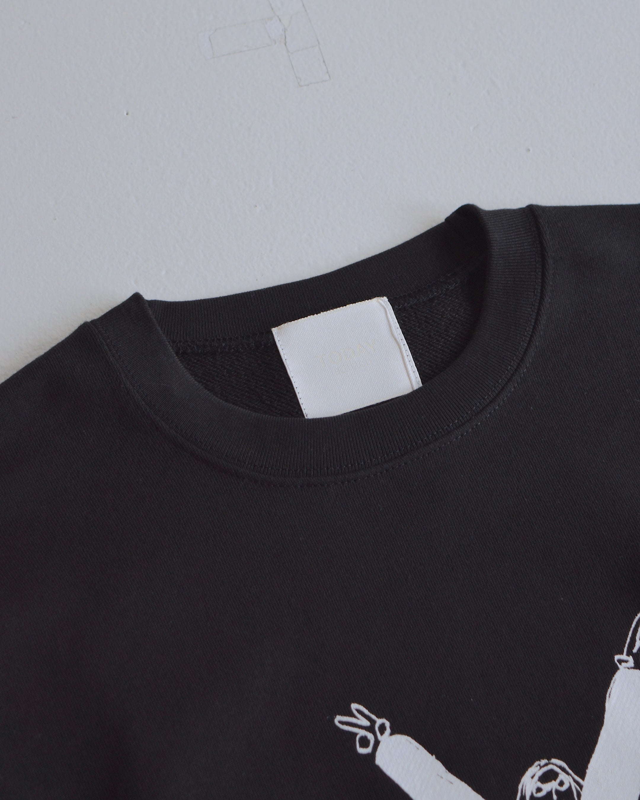 TODAY edition / NY CN Pile Sweat - BLACK