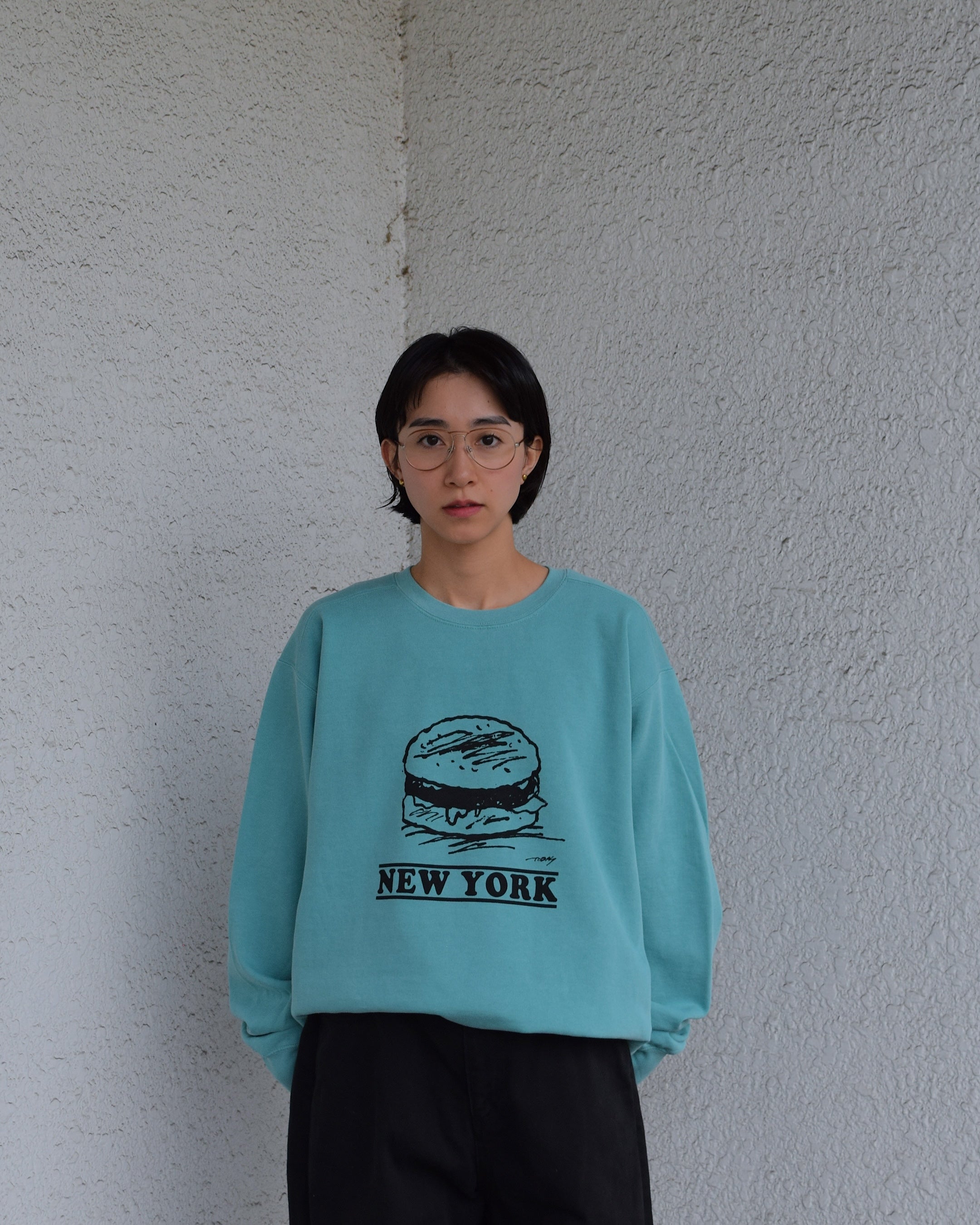 TODAY edition / Meal and City #01 CN Sweat - TURQUOISE
