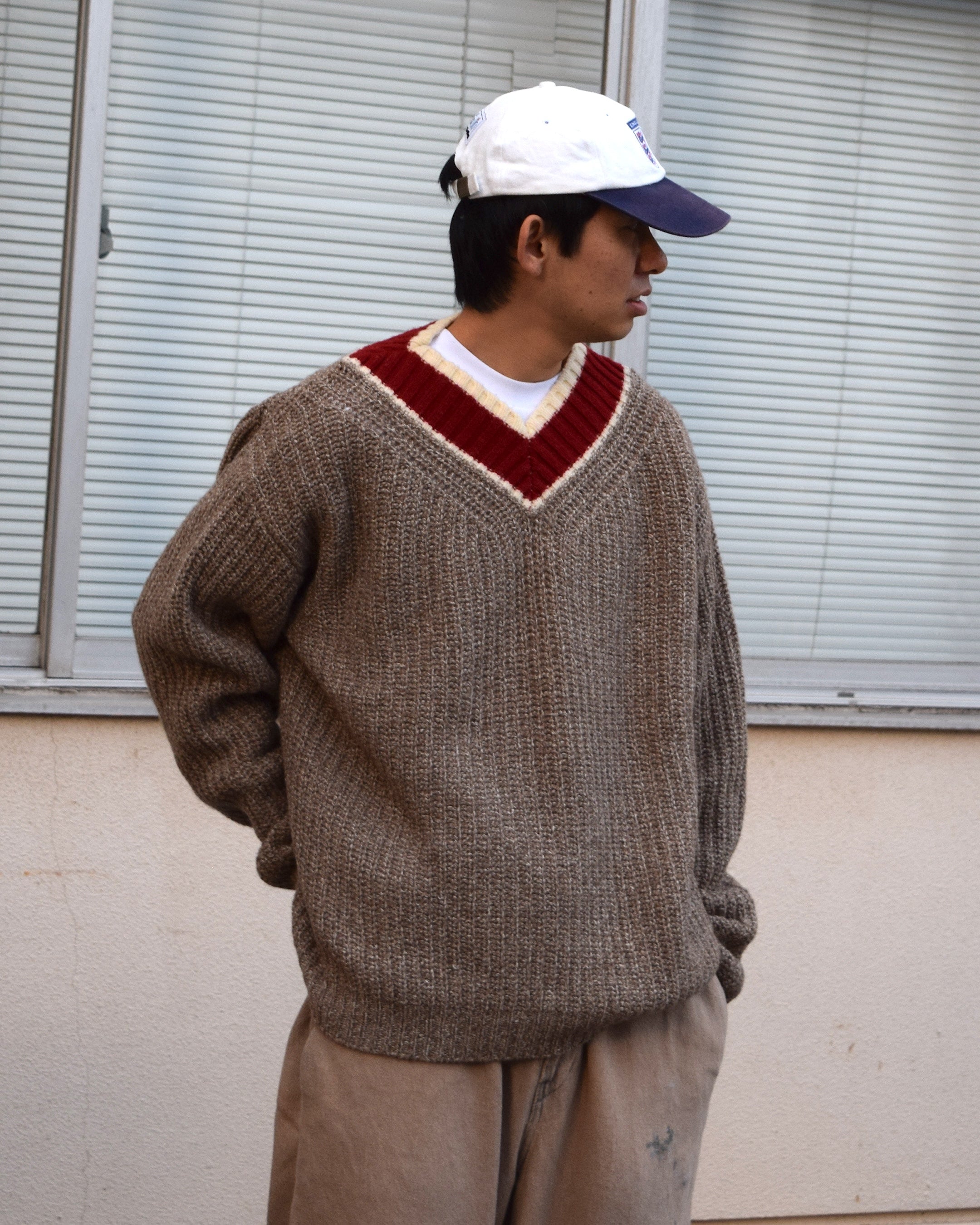 nakedgauge / WILD NATURE YARN ‘HOMIE’ SWEATER - TERRACOTTA