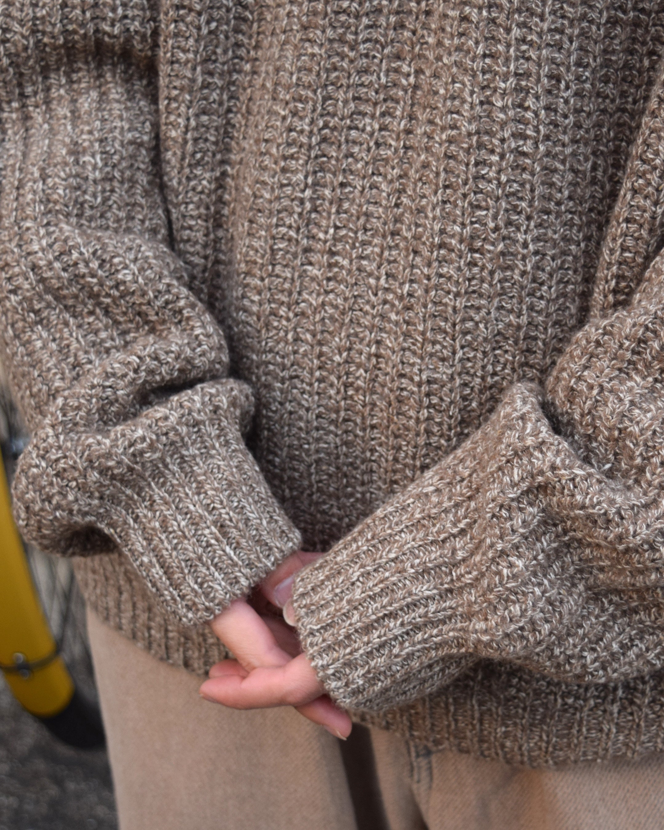 nakedgauge / WILD NATURE YARN ‘HOMIE’ SWEATER - TERRACOTTA