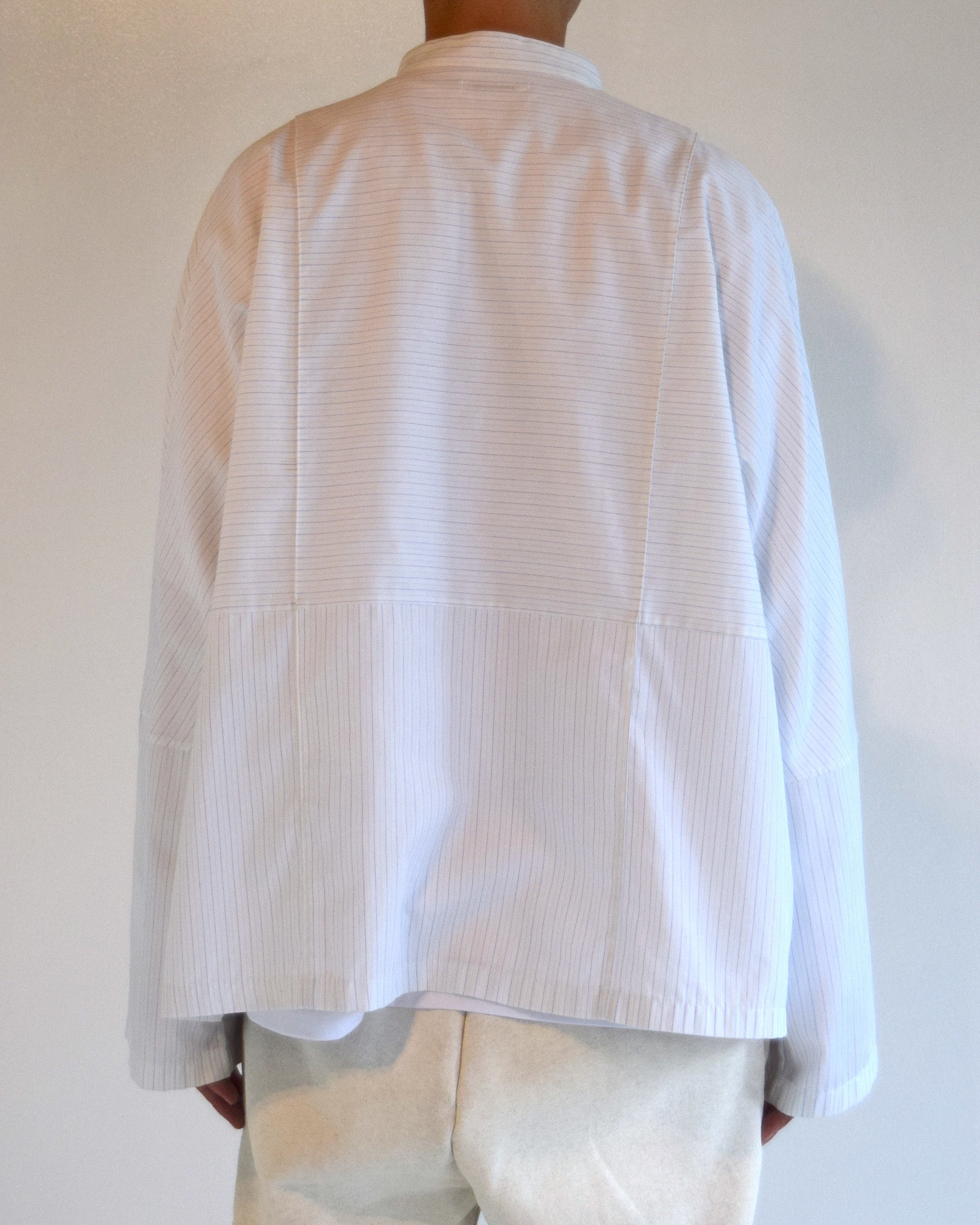 HORTENSE / Intersect Pullover Shirt - Green Stripe