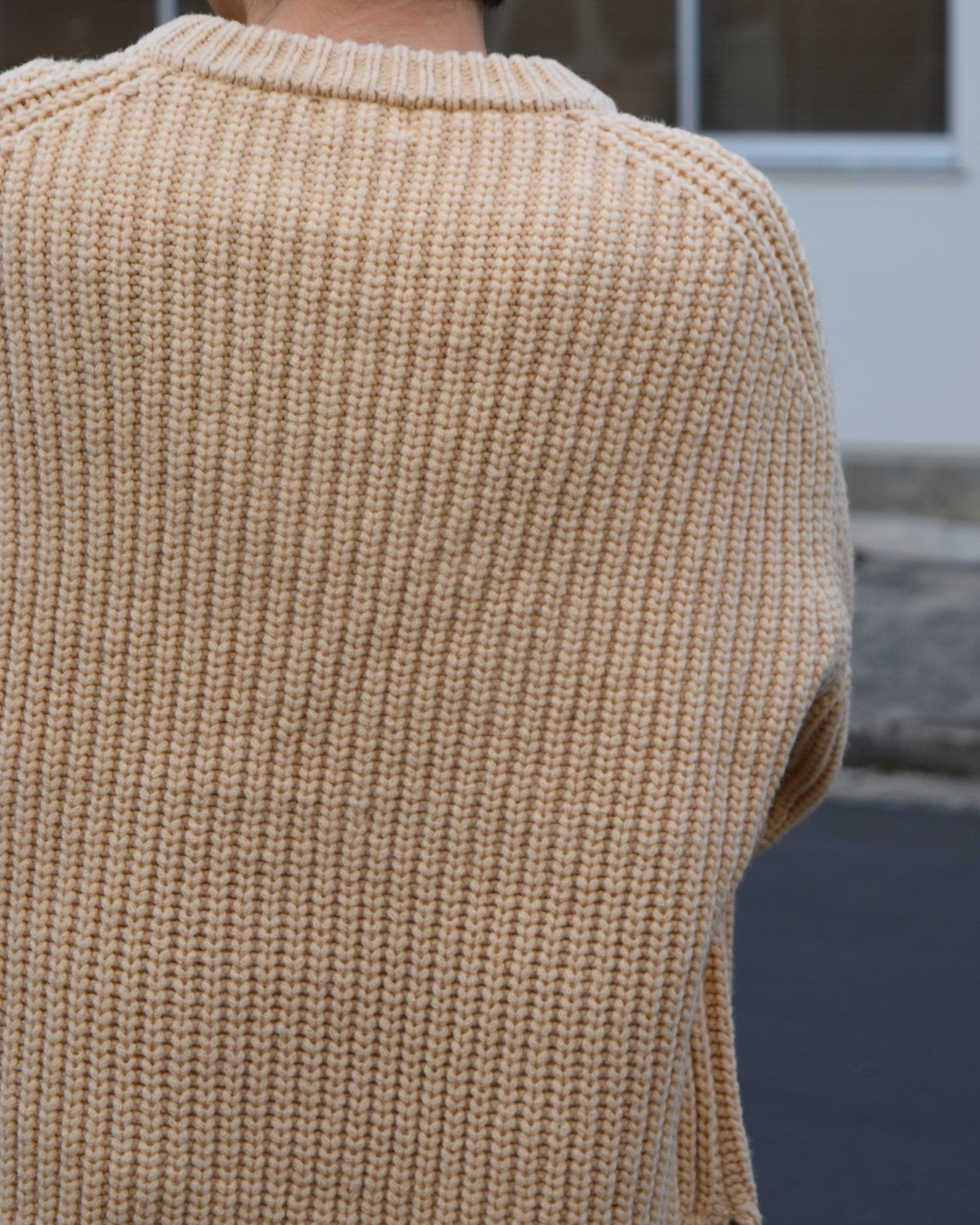 nakedgauge / MERRY YARN ‘BUDDY’ SWEATER - CREAM