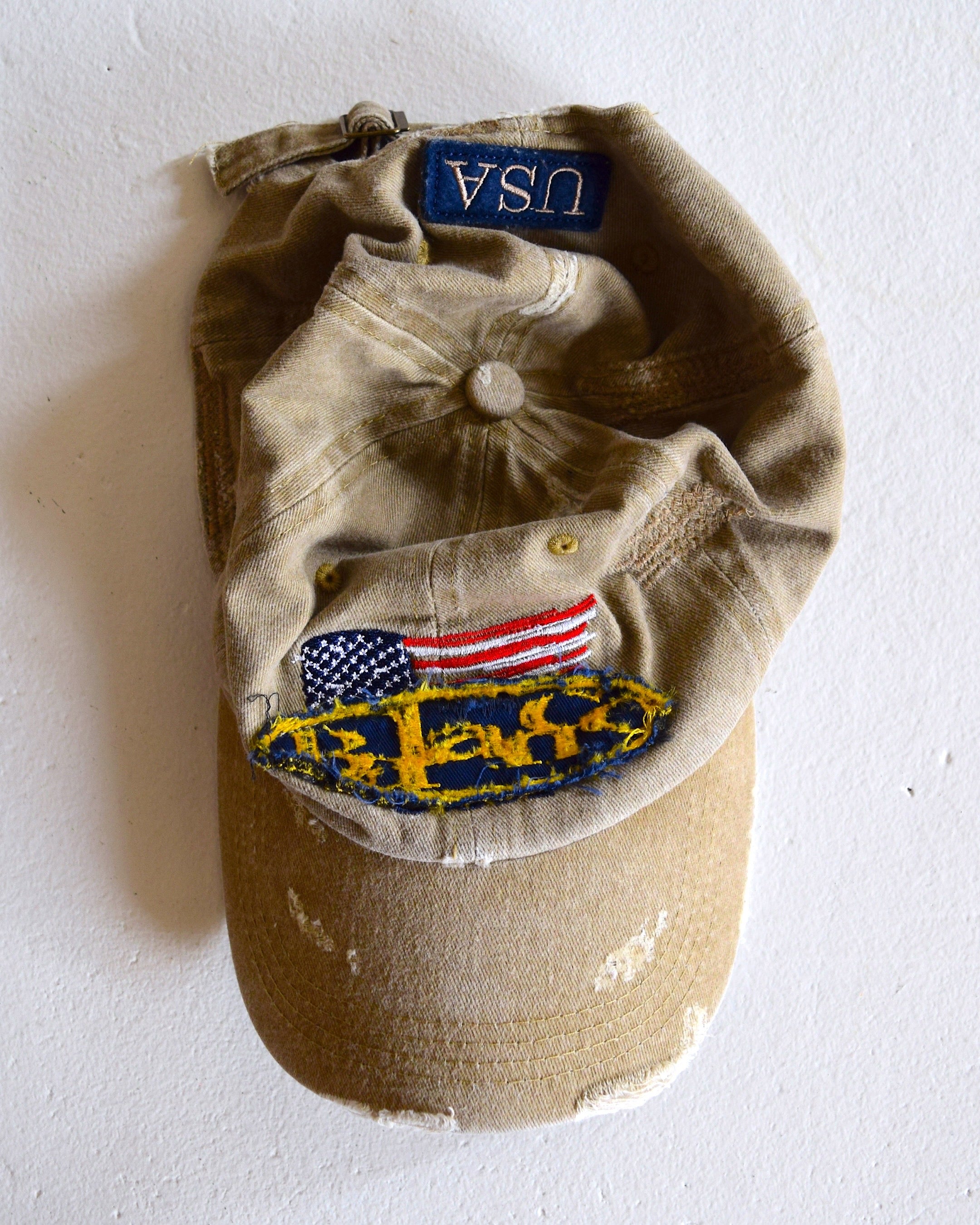 BALANCE OKAYAMA / BALANCE oval logo Distressed cap - No.5