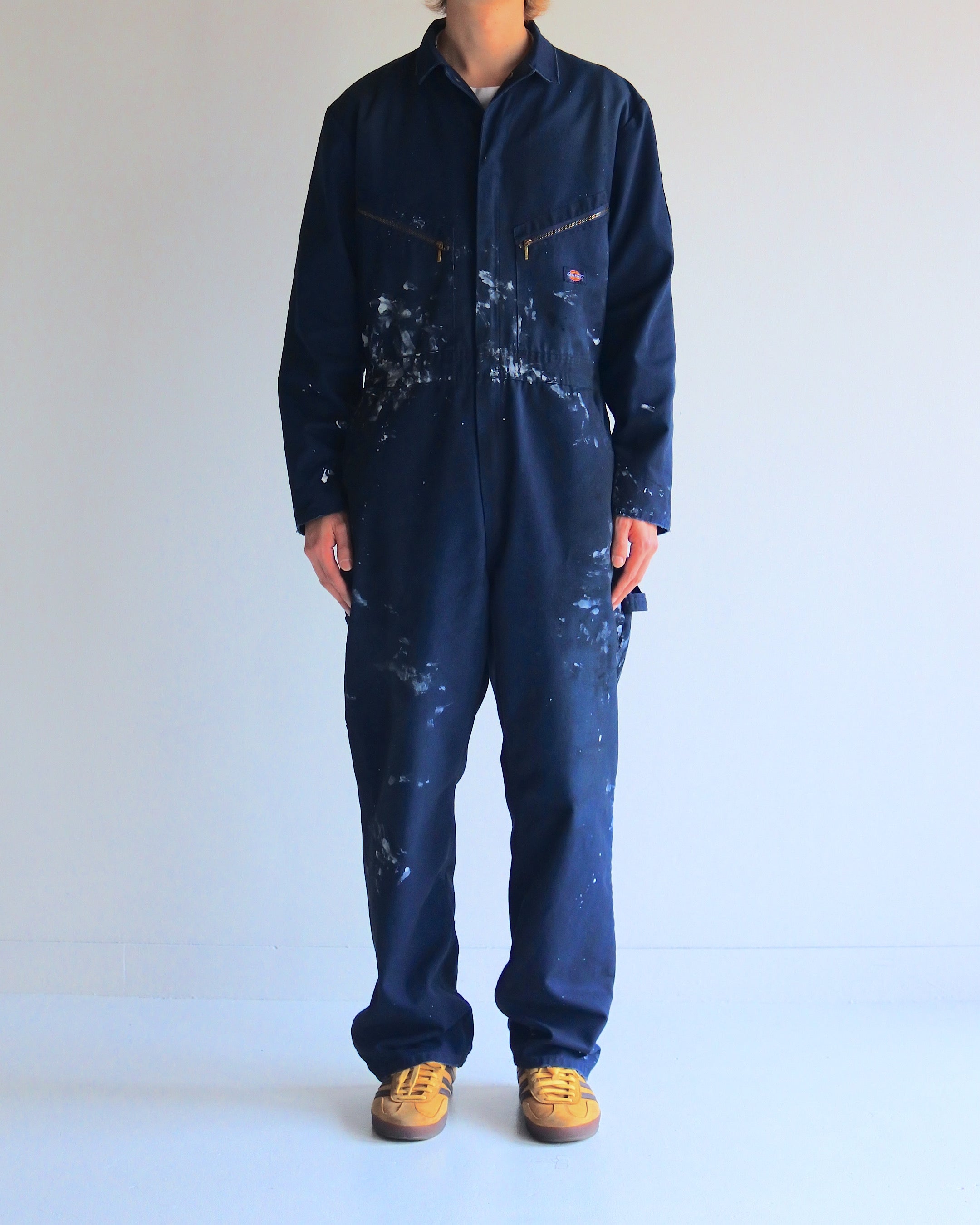 ANACHRONORM / FADED WORK JUMPSUITS - DARK NAVY