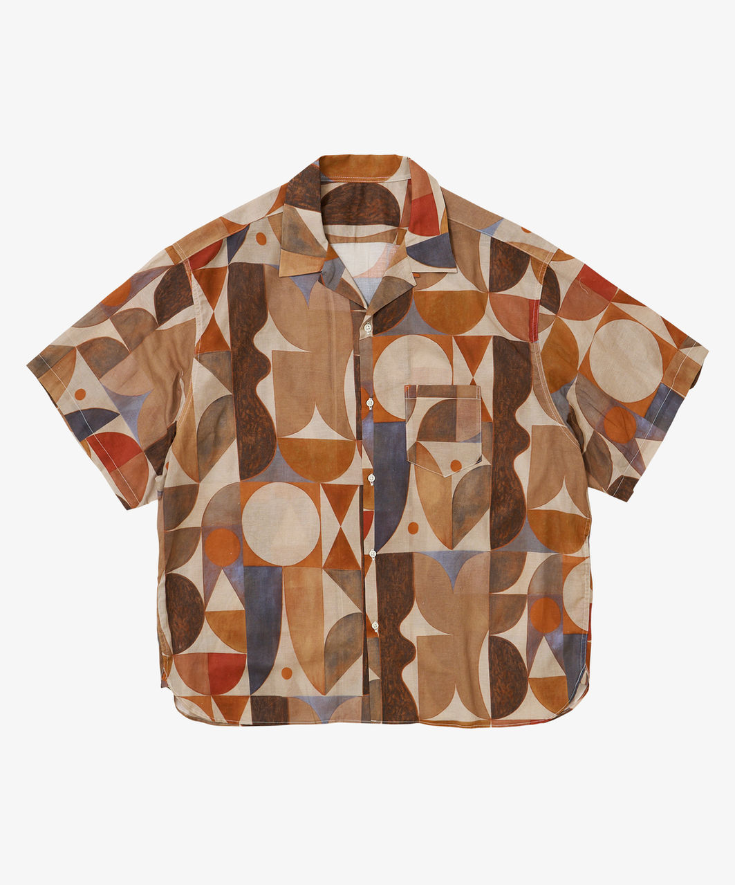 Sillage / re-engineered overshirt short sleeve aaron glasson multi