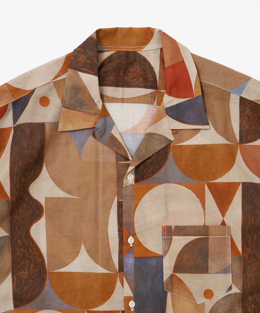 Sillage / re-engineered overshirt short sleeve aaron glasson multi