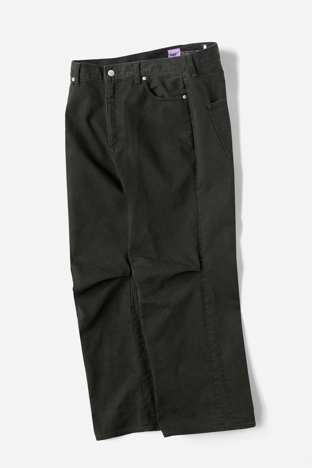 FIFTH GENERAL STORE / Knee Pleated Baggy Pants - Black